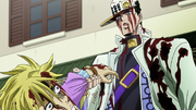 Jotaro threatening Kira.png