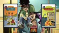 boingo and oingo (jojo no kimyou na bouken and 1 more) drawn by  zouhyou_(at4190)