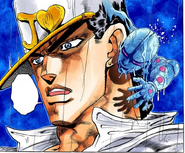 About to attack Jotaro