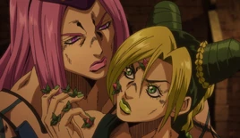 Jolyne turns into Plant