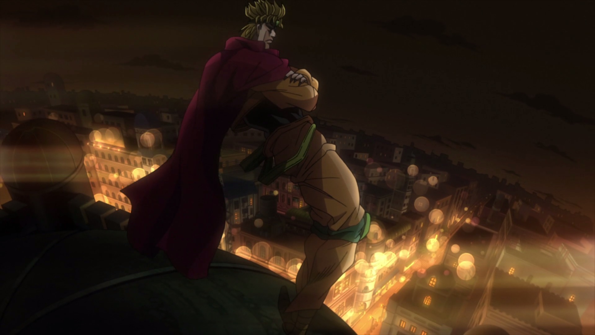 DIO's standing on roof pose in manga, anime, games and OVA : r