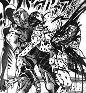 Bruno sendo atacado por King Crimson, sem cores