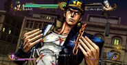 Jotaro in Costume C taunting, ASB