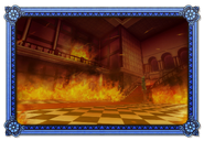 The Joestar Mansion in EoH after the flames rage on