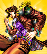 Jotaro on the cover of All Star Battle