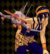 Narancia in the Vento Aureo PS2 Game