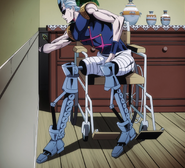 Polnareff trying to retrieve the Arrow