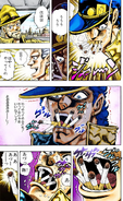 Oingo attempts Jotaro's parlor tricks