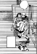 Jobin carries Mitsuba to their bedroom