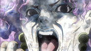 Kars screams as his body begins to freeze.