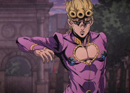 Giorno using Polnareffs blood technique