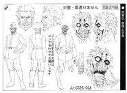 Police zombie anime ref