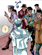 Paper Moon King's effect on Josuke's face recognition