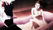 Lisa Lisa bathing as Esidisi possesses Suzy Q