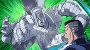 Reflecting a replica of The Hand back at Okuyasu.