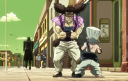 Alessi menaces Polnareff