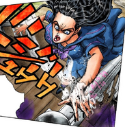 Echoes ACT2 burning Yukako with a "SIZZLE" SFX