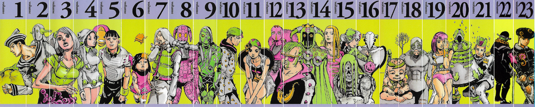 Reliure des tomes de JoJolion