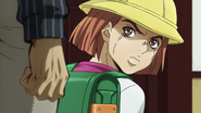 Hayato glares at Kira, rather than saying goodbye.