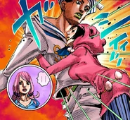 Daiya cumprimentando Josuke com um abraço