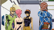 Trish Una approaches Fugo