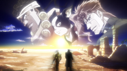 Jotaro and Joseph reflect on their journey and lost comrades