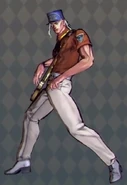 Otoishi's "Speedwagon Foundation Costume" in All Star Battle