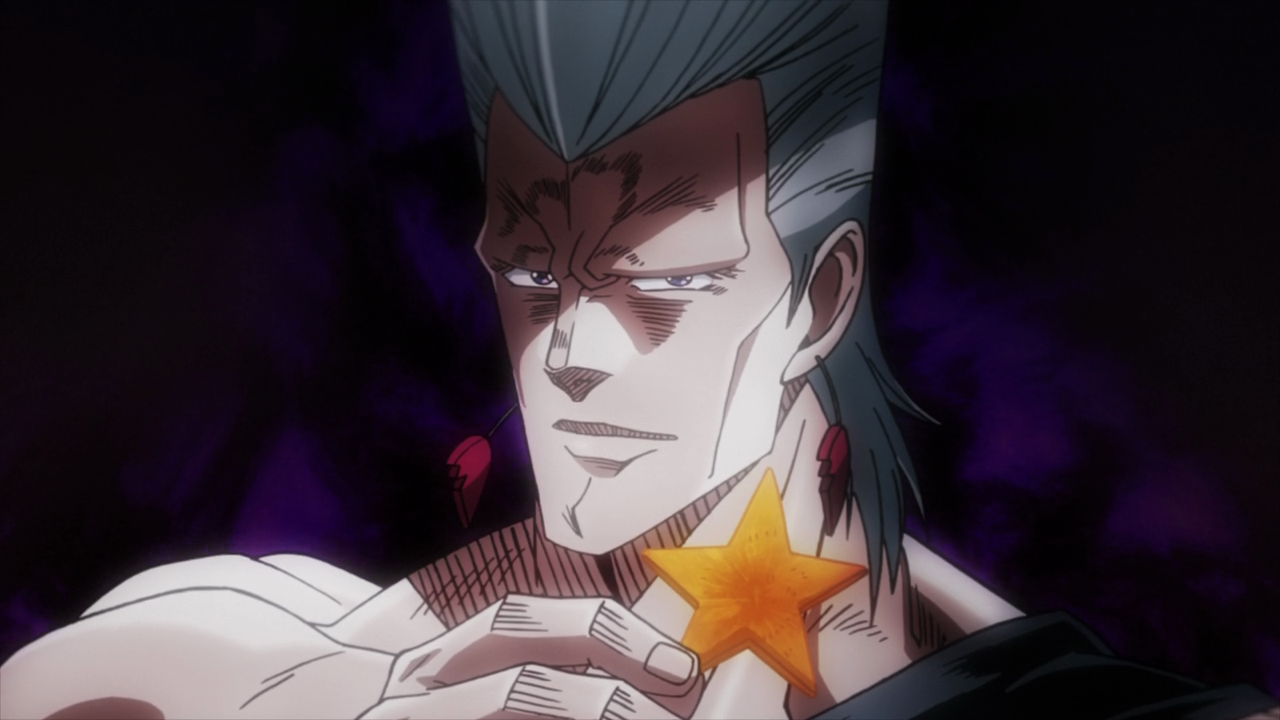 JoJo's Bizarre Adventure: Stardust Crusaders episode 4 – Fear the Table  Fire Clock