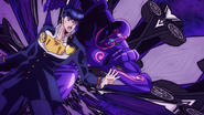 Josuke attacked by Enigma.