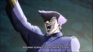 Stroheim saudando a ciência superior da Alemanha