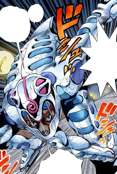 Giaccio and his ice powers, Vento Aureo