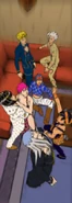The gang in GioGio´s Bizarre adventure