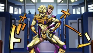 The Stand and its master ready to fight Bucciarati