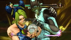 Jolyne activating her HHA, ASB