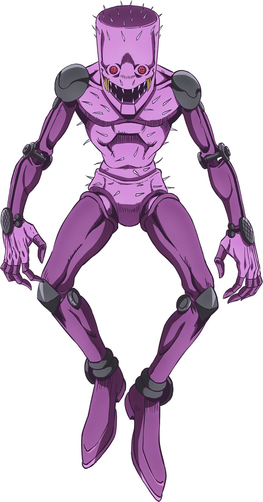 Make a jojo bizarre adventure stand that is muscular, robotic with