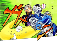 Okuyasu had The Hand erasing an air bomb.