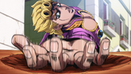 Giorno being afected by Echoes' 3 Freeze