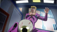 Giorno shocked at Luca's eyeball