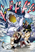 Cream's final last-ditch attack on Polnareff