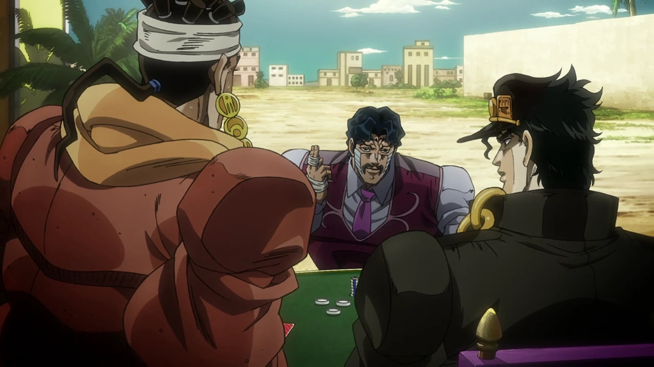 Jotaro takes on D%27Arby in a game of poker. Кто такой джотаро куджо