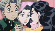 Yukako's face is restored thanks to Koichi.