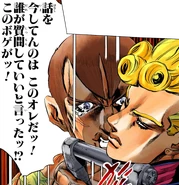 Luca irritado com Giorno após a recusa dele