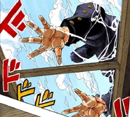 Akira Otoishi's first appearance, ready to take the Bow and Arrow from Keicho Nijimura