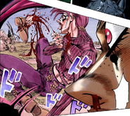 Doppio forecasts his foot getting severed.