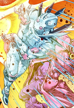 philb on X: one thing i really like about later jjba, more specifically part  8, is the evolution of stands from muscly ghost men to vaguely terrifying  abstract-concept machine people  /