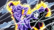 Jotaro agradece Koichi dentro do tempo parado