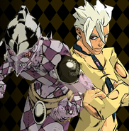 Fugo and Purple Haze's render in Vento Aureo