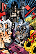 Fugo realises Illuso is behind him