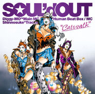 Cover to the album "Catwalk" by Soul'd OutW. Drawn by Araki