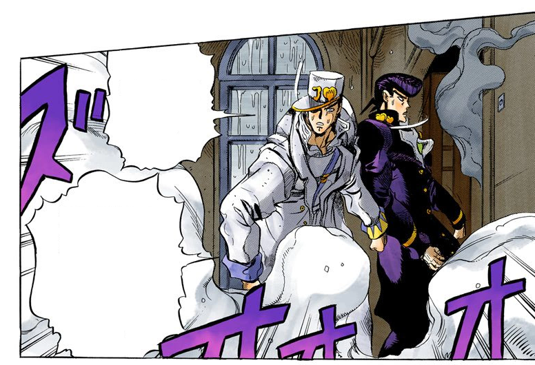 I just realized that if they kept jotaro's blue hair for the anime